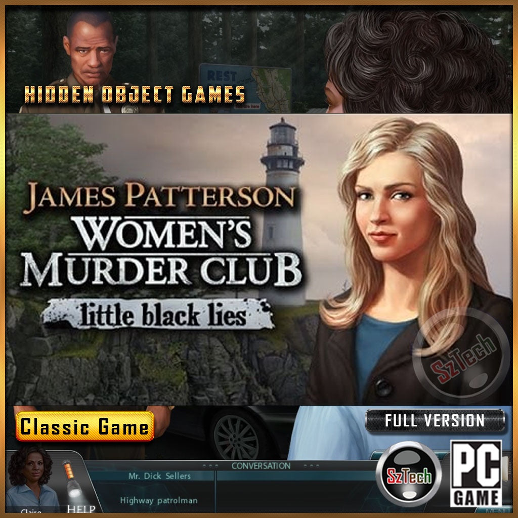 James Patterson Women's Murder Club - Little Black Lies [PC GAME]  [ DIGITAL DOWNLOAD] Classic GamesHidden Object