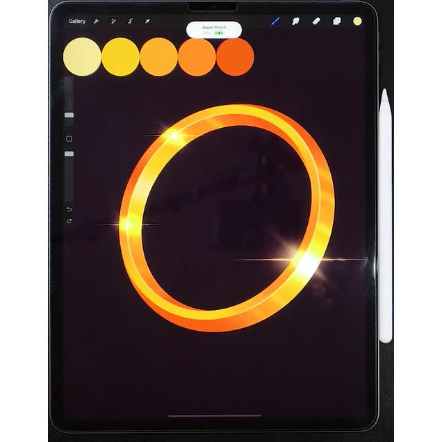 Procreate Lens_Flare_Free- Procreate Brushes