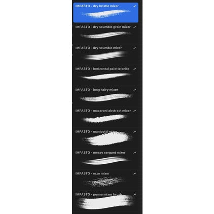 Procreate& PHOTOSHOPAHL168 「油画效果素描」「oil painting effect sketch」60+ brushers  - Procreate Brushes