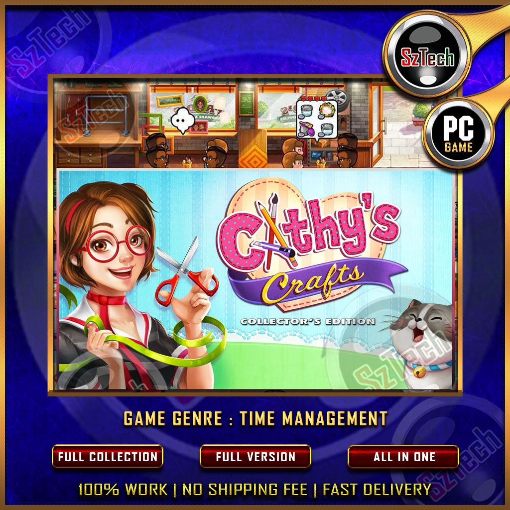 Cathys Crafts Collector's Edition [PC GAME]  [ DIGITAL DOWNLOAD] Classic GamesTime ManagementNostalgia Game