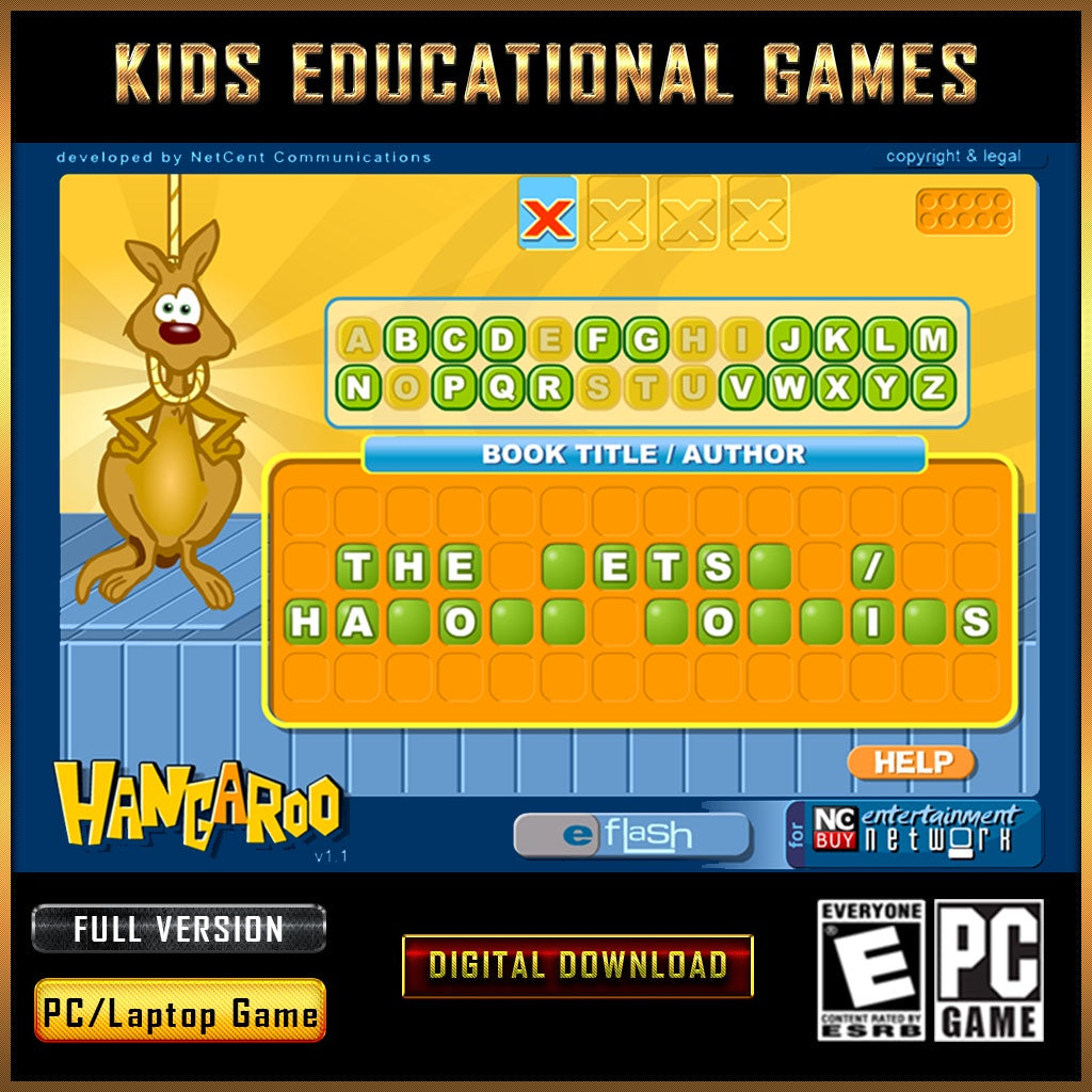 Kids Educational Games [PC GAME][ DIGITAL DOWNLOAD]Learning Games100 fun activitiesHangarooGame budak-budak