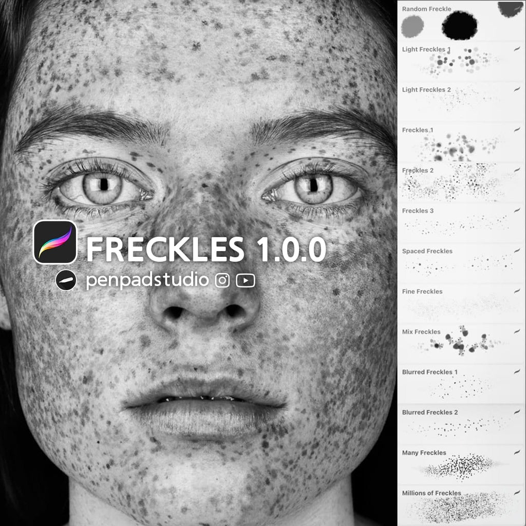 ProcreateFRECKLES 1.0.0 Brushes