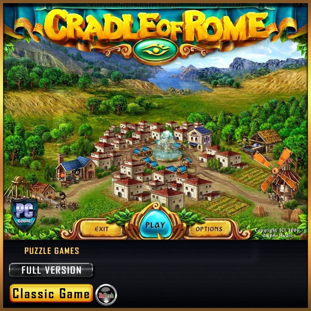 Cradle Of Rome [PC GAME][ DIGITAL DOWNLOAD][ CLASSIC PC GAMES ][ NOSTALGIA GAMES ]Puzzle Games