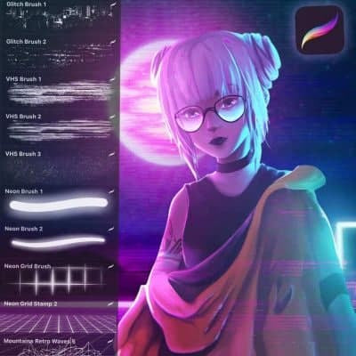 Procreateretro_vhs  - Procreate Brushes