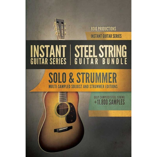 Steel String Guitar Bundle  8Dio (Win/Mac) *Kontakt Library*