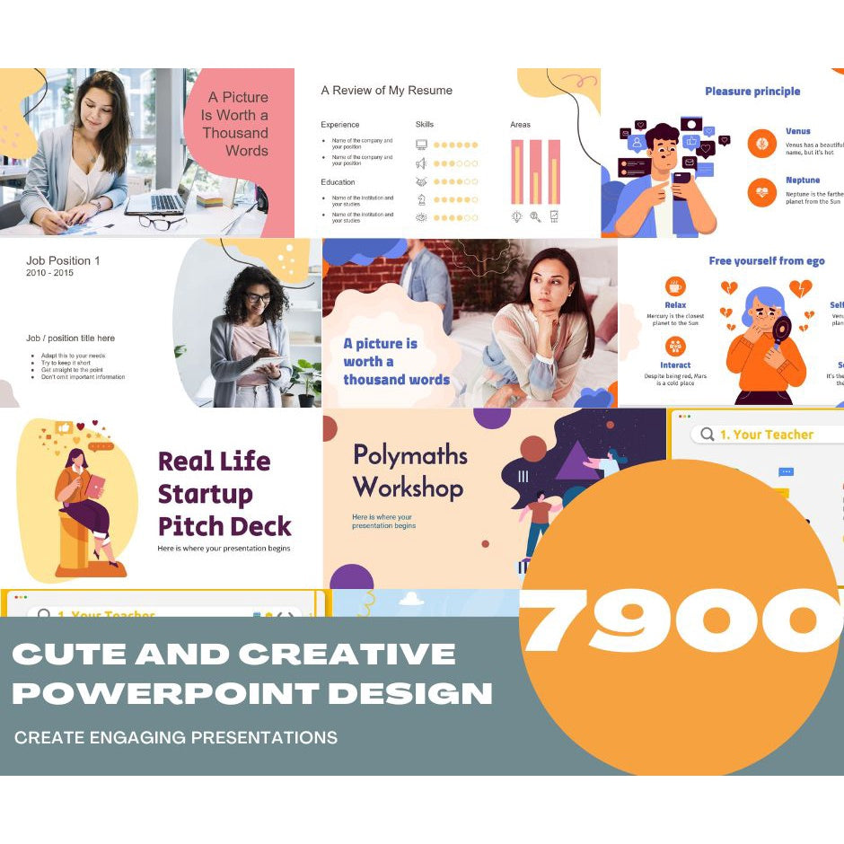 Premium Powerpoint Slides with 7900 Cute and Creative Design Templates and Free 52,300 Animated Powerpoint Templates