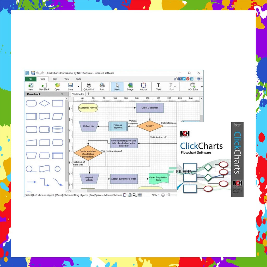 NCH ClickCharts Pro v9.57 Serial Key Latest 2025 Lifetime For Windows