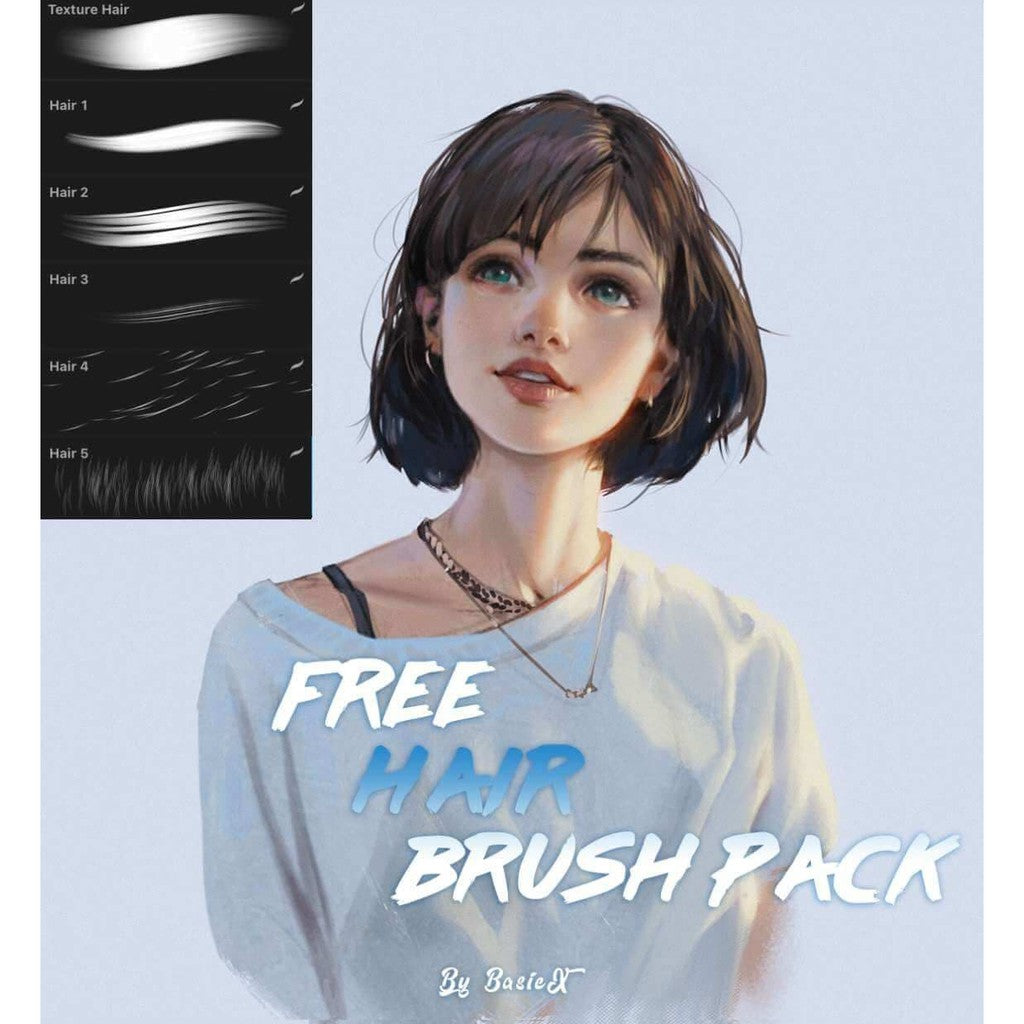 Procreate FreeHairBrush- Procreate Brushes
