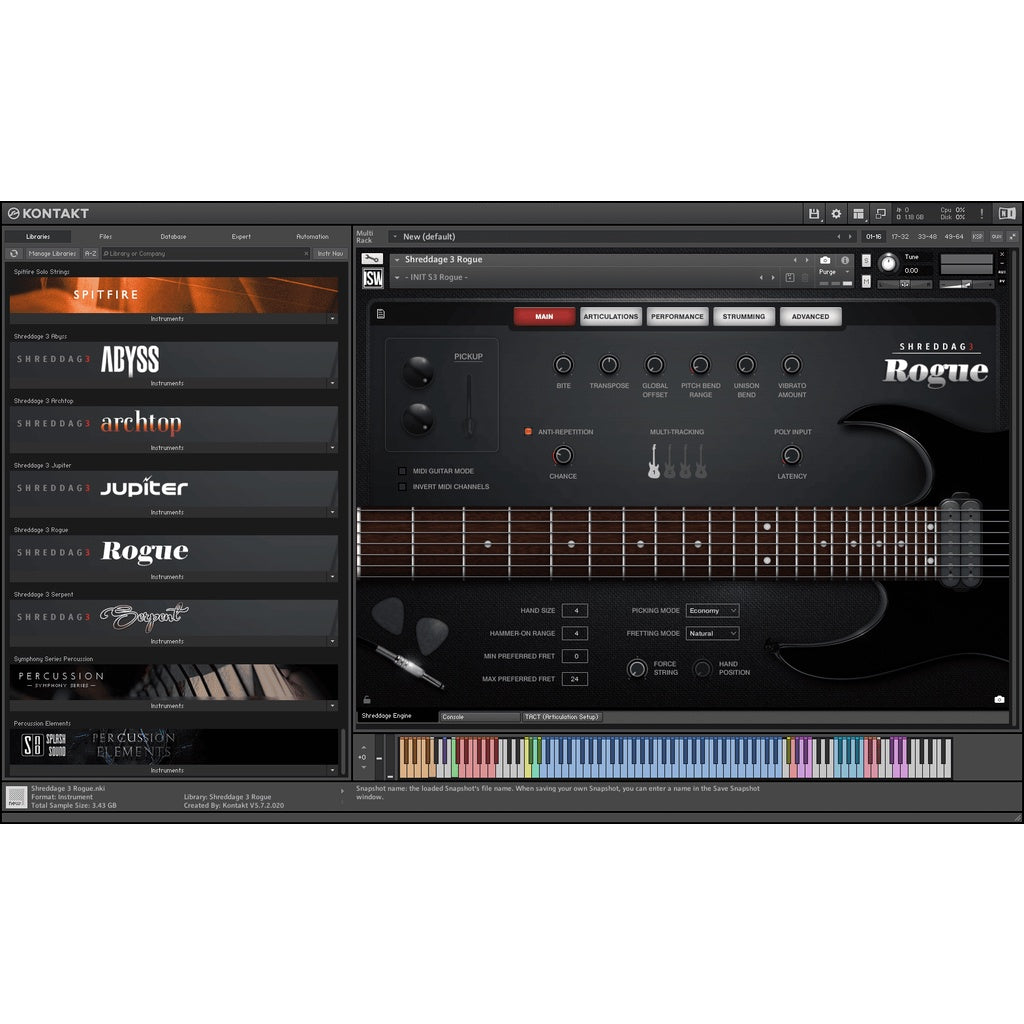 Shreddage 3 Rogue  ImpactSoundWorks (Win/Mac) *Kontakt Library*