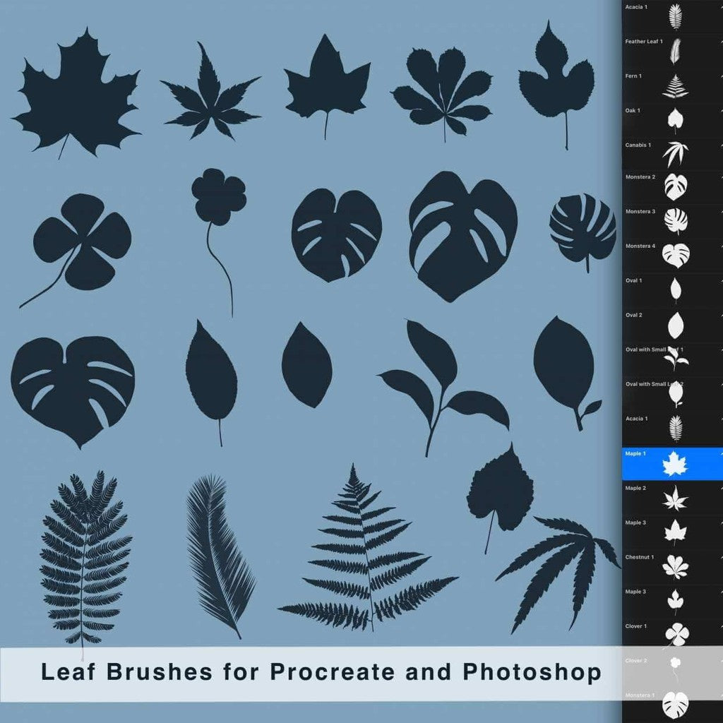 Procreateleaves.brushset- Procreate Brushes