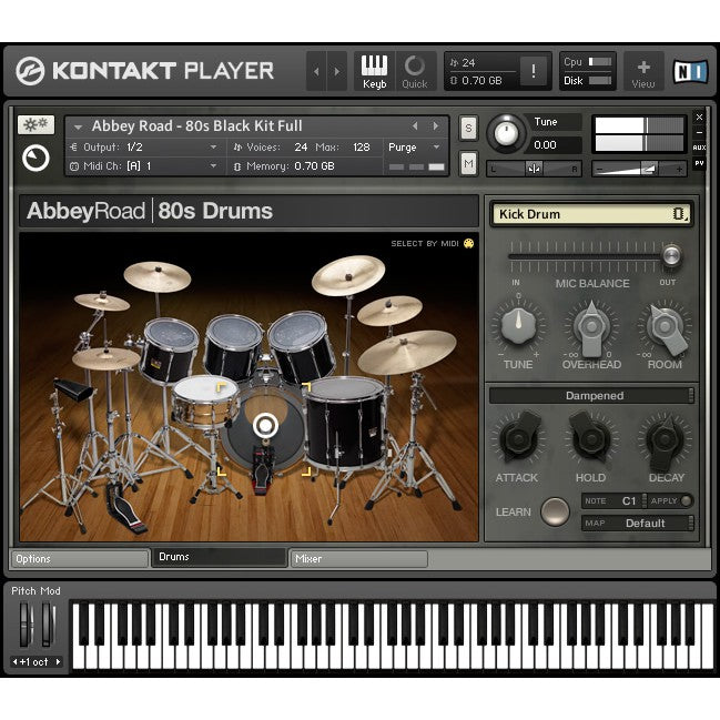 Abbey Road 80S Drummer  Native Instruments (Win/Mac) *Kontakt Library*