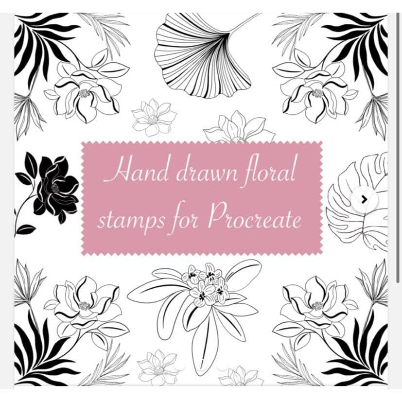 Procreate Floral_Stamps - Procreate Brushes