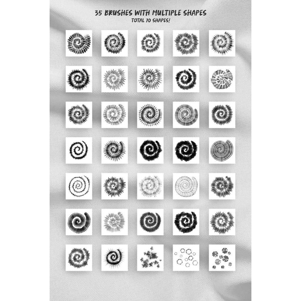 Procreate Procreate_Realistic_Tie_Dye_Brushes - Procreate Brushes