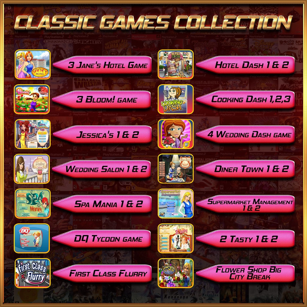 Classic PC Games CollectionGameHousePopCapBigFishNostalgia GamesFull VersionCheap & Fast DeliveryExtract & Play