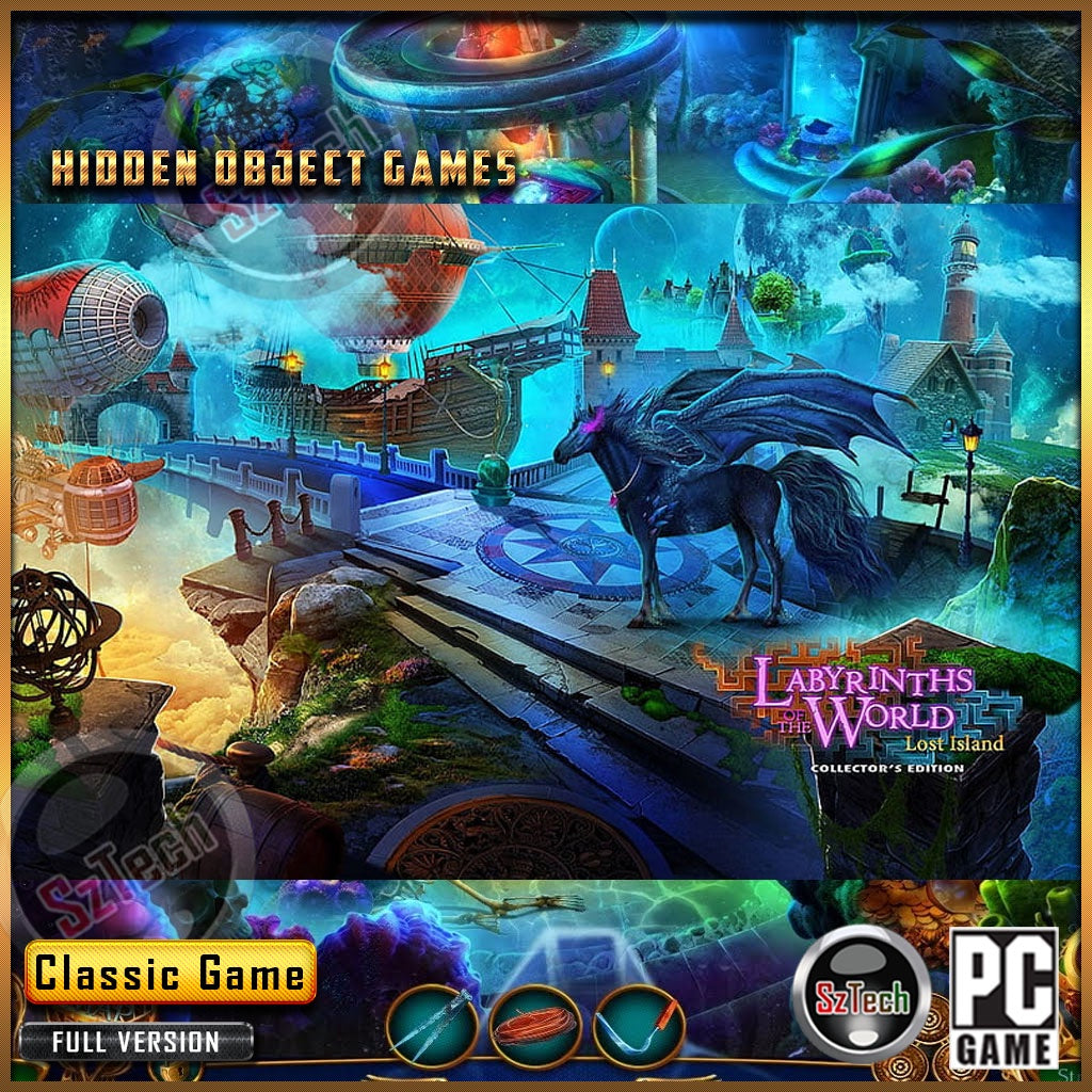 Labyrinths of the World 9 - Lost Island Collector's Edition [PC GAME]  [ DIGITAL DOWNLOAD] Classic GamesHidden Object