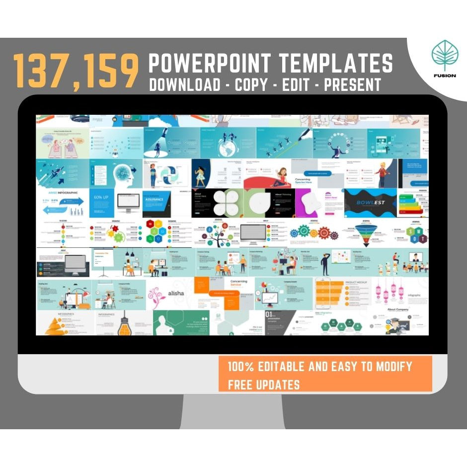 Multipurpose Powerpoint Design With 137,159 Slide Templates and Free 52,300 Animated Powerpoint Templates