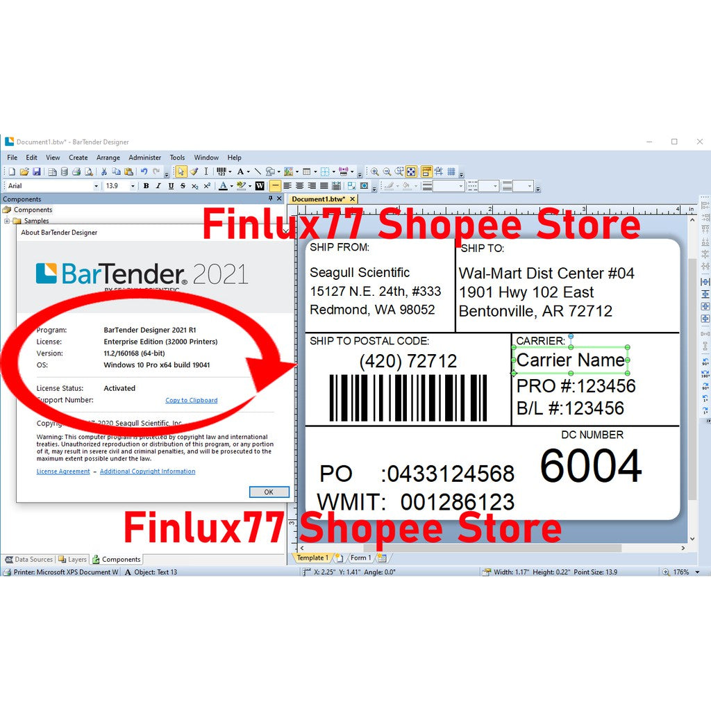 [SELF REDEEM] BarTender Enterprise 2025 Latest Lifetime For Windows Barcode Design Software