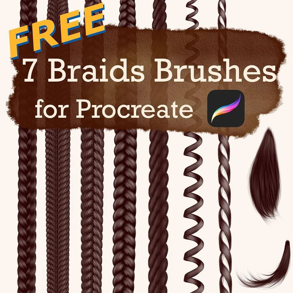 Procreate Braids - Procreate Brushes