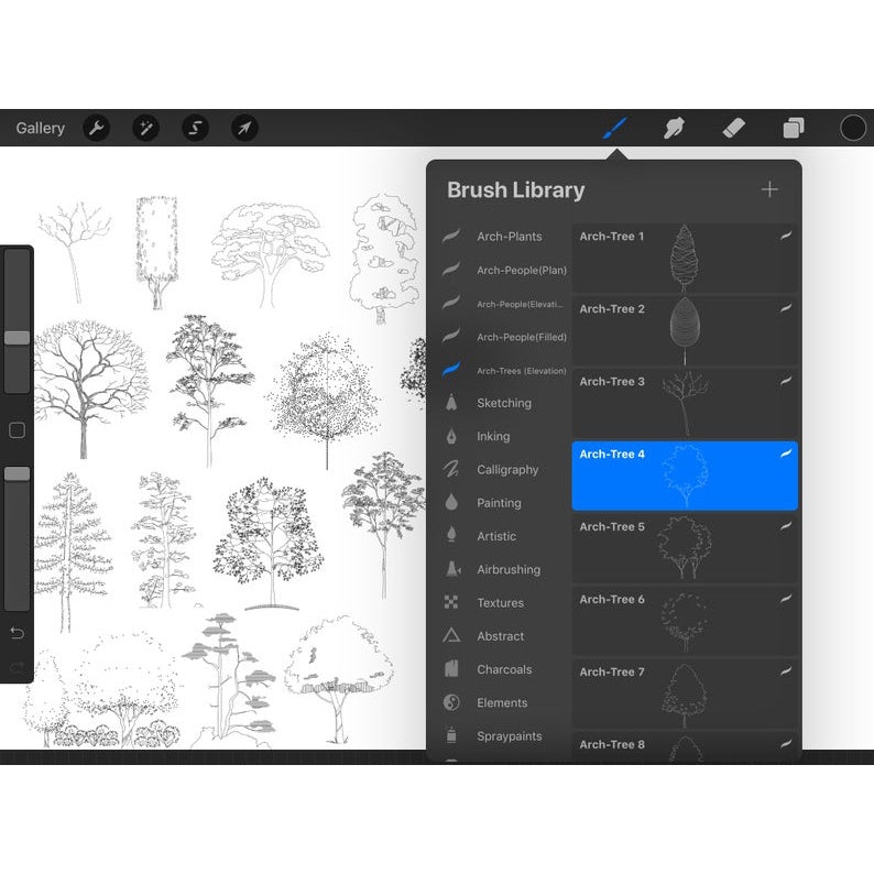 ProcreateFULL SET of Architecture Brush/Hatch/Block Pack - Procreate Brushes