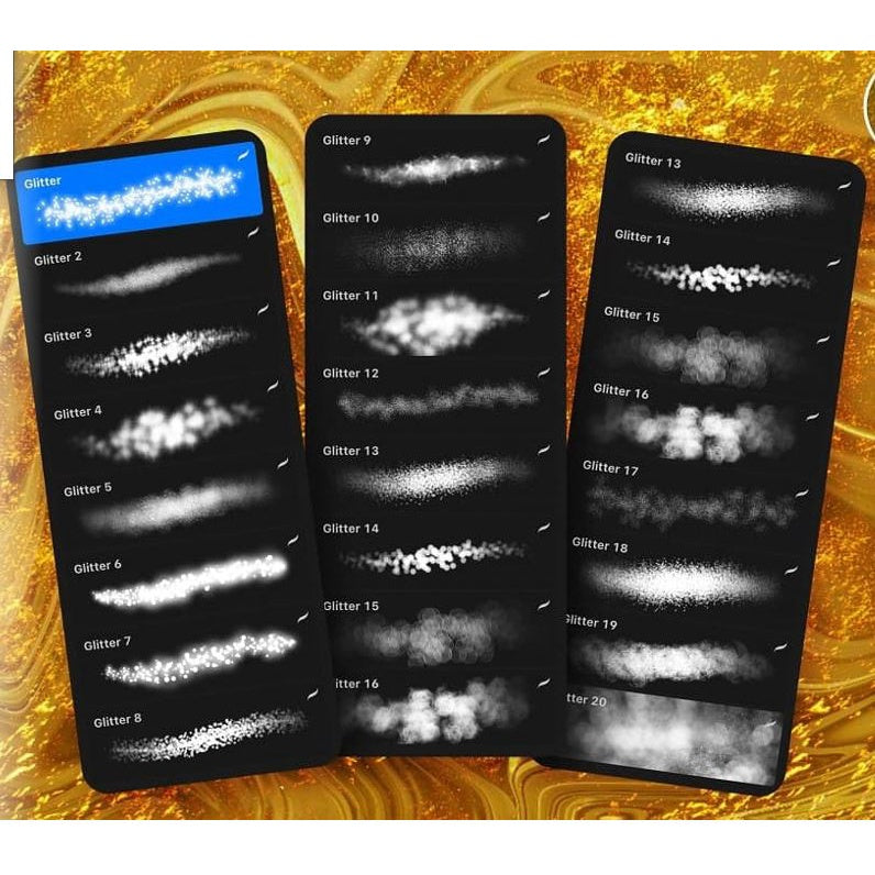 ProcreateGlitterBrush - Procreate Brushes