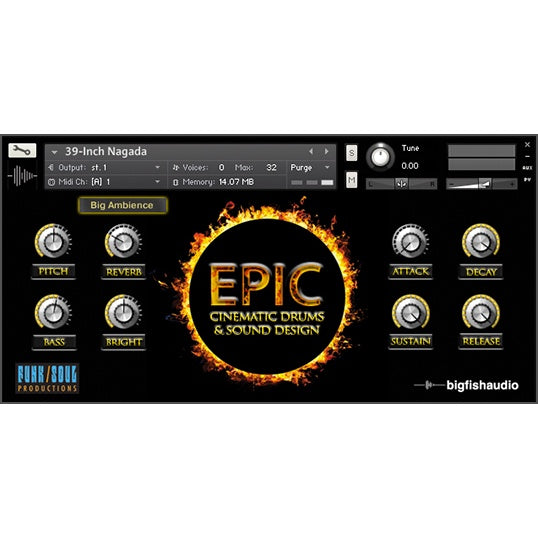 Epic Cinematic Drums  Big Fish Audio (Win/Mac) *Kontakt Library*