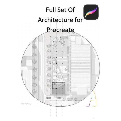 ProcreateFULL SET of Architecture Brush/Hatch/Block Pack - Procreate Brushes