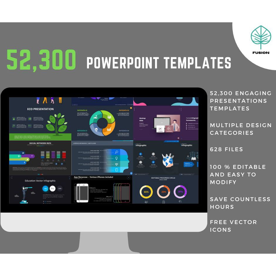 Animated Powerpoint Slides with 52300 Templates Compilation