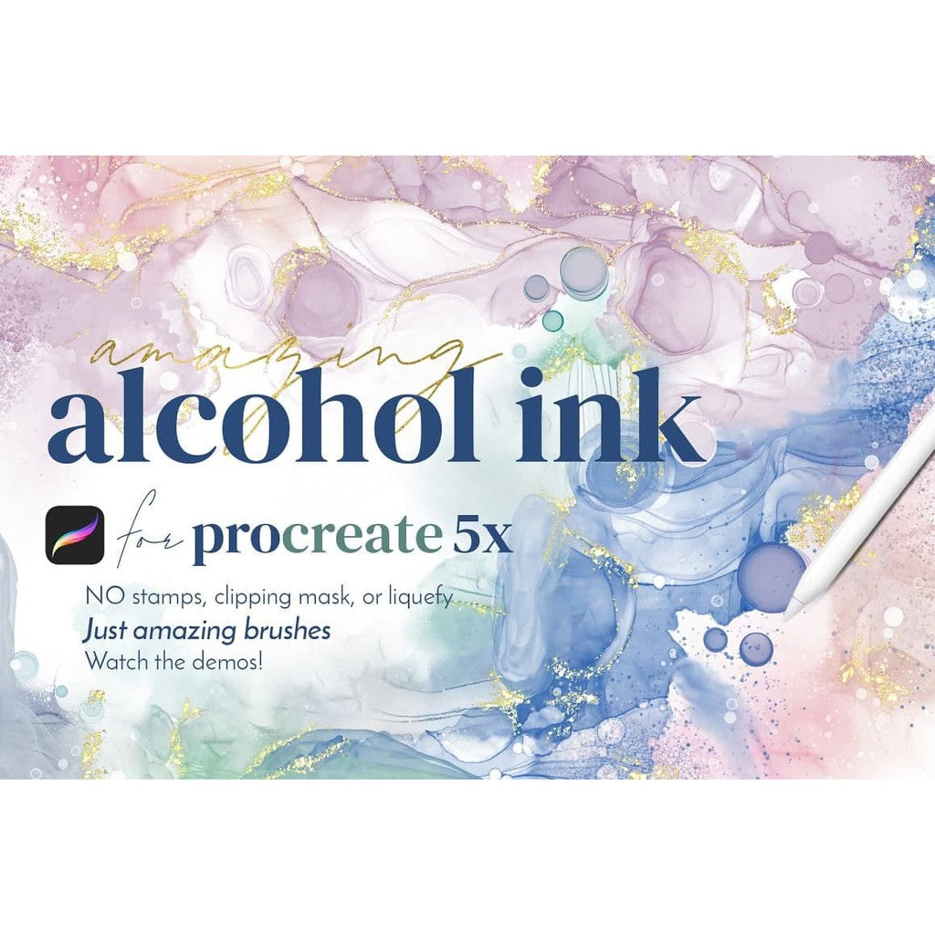 Procreate  Amazing Alcohol Ink 2.0- Procreate Brushes