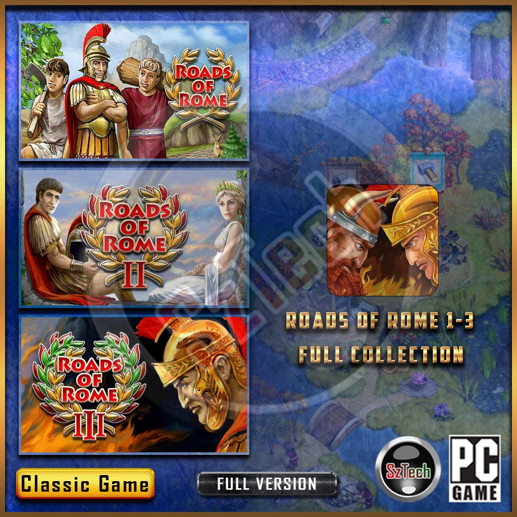 Roads of Rome 1-3 [PC GAME]  [ DIGITAL DOWNLOAD] Nostalgia GamesClassic GamesCheap & Fast Service