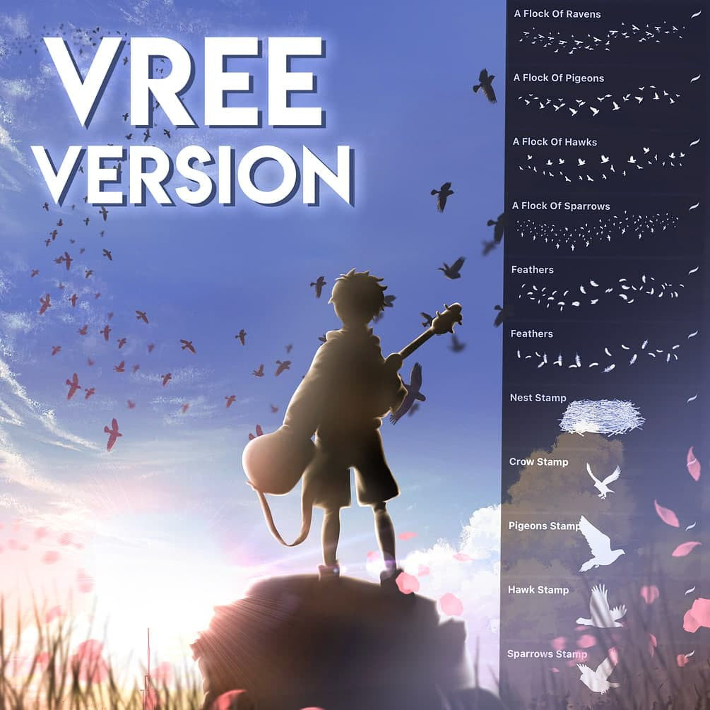 Procreate free_birds_brushes_(di)- Procreate Brushes