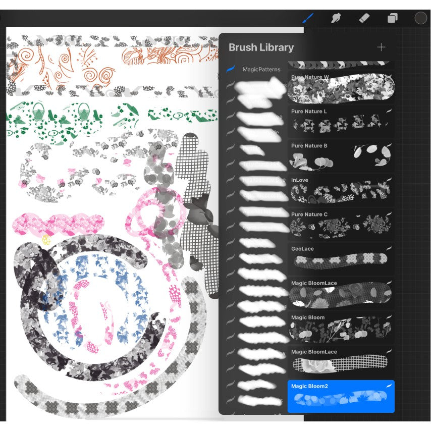 Procreate MagicPatterns- Procreate Brushes