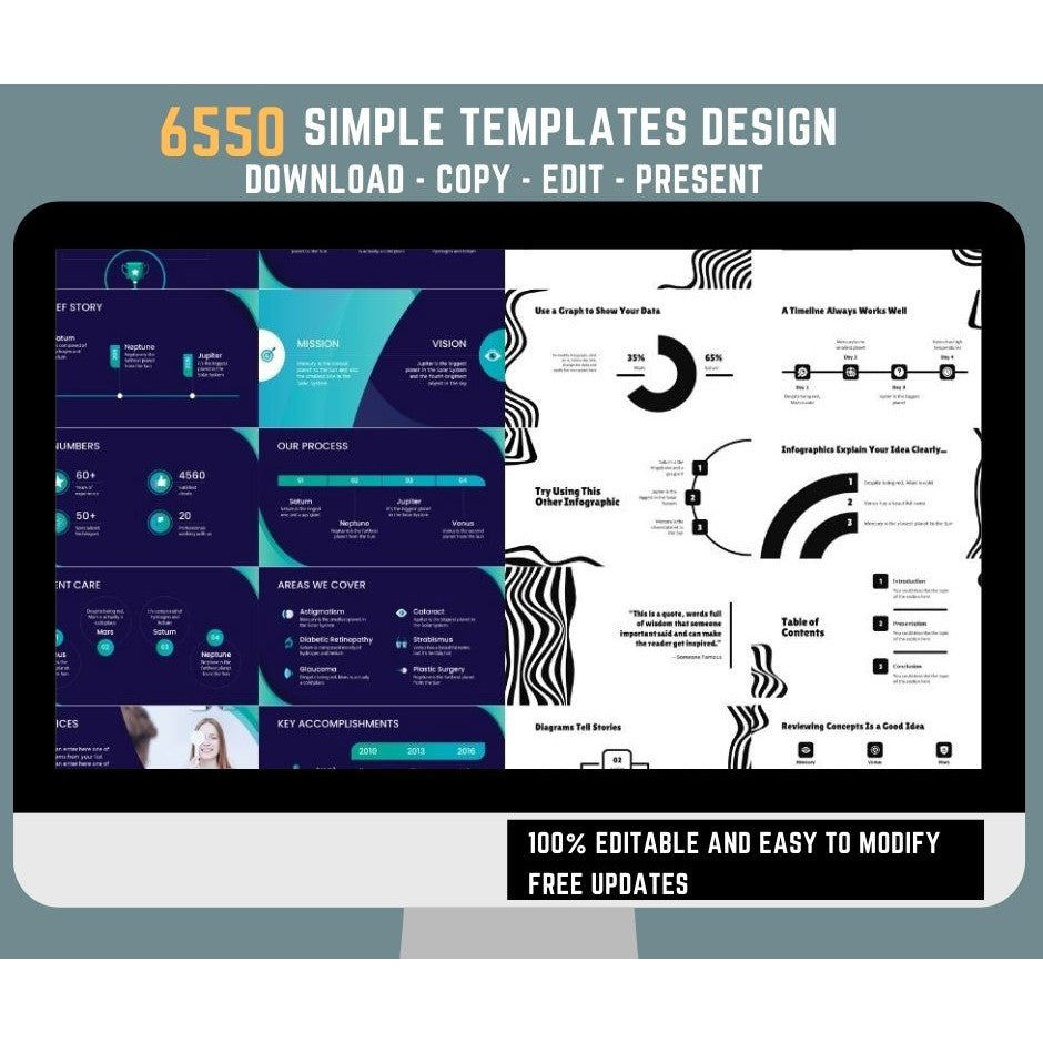 Premium Powerpoint Slides with 6550 Simple Design Templates and Free 52,300 Animated Powerpoint Templates