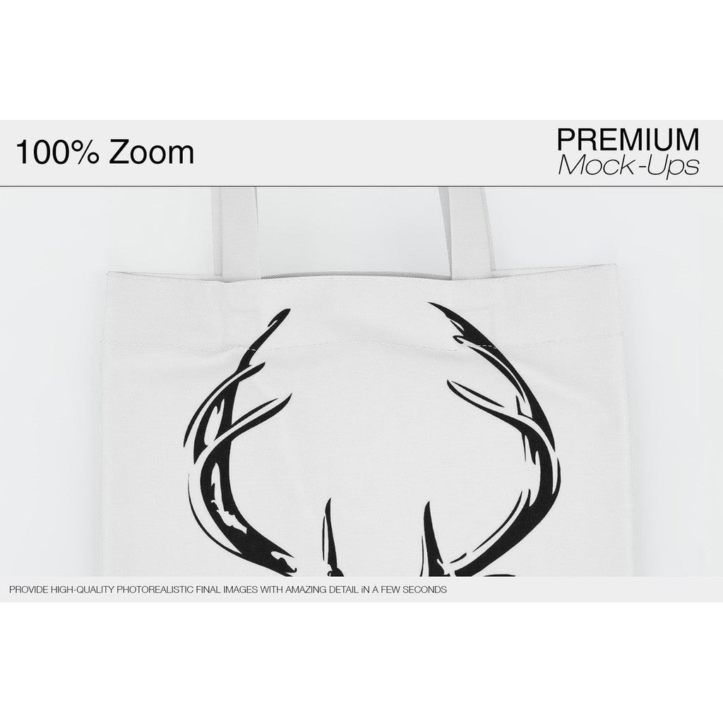 ID17617 - Tote Canvas Bag Mockup | Mockup Tas Kanvas Tote dengan Desain Realistis & Fleksibel untuk Presentasi Produk yang Profesional