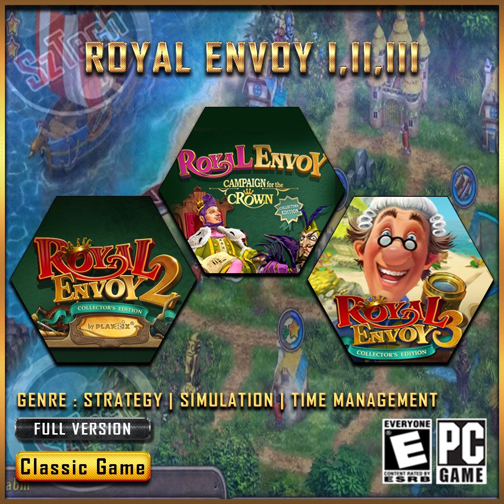 Royal Envoy 1-3 [PC GAME]  [ DIGITAL DOWNLOAD] Classic GamesTime Management - Strategy - SimulationNostalgia Game