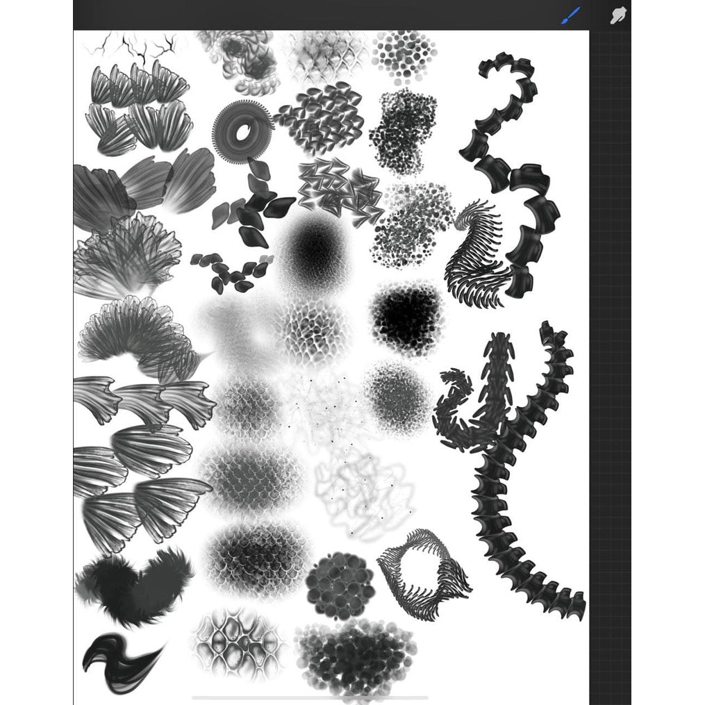ProcreateCreature Brushes for Procreate80 - Procreate Brushes