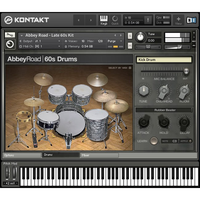 Abbey Road 60S Drummer  Native Instruments (Win/Mac) *Kontakt Library*