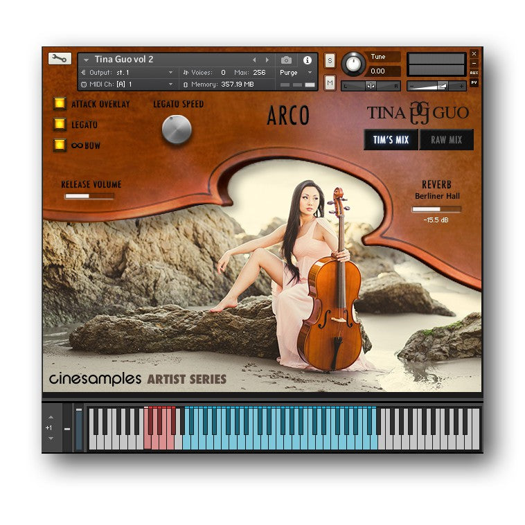 Tina Guo Acoustic Cello Vol 2  Cinesamples - Artist Series (Win/Mac) *Kontakt Library*