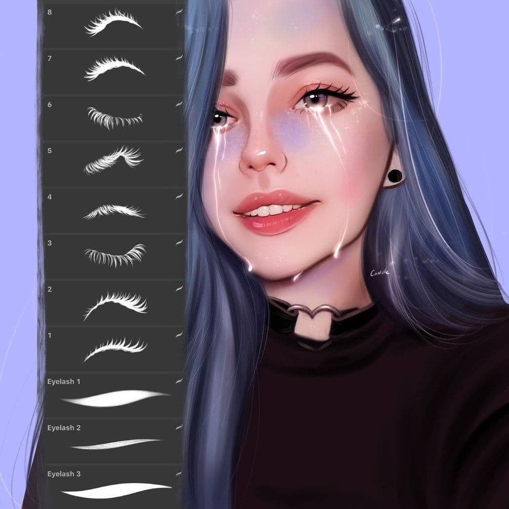 Procreate Eyelashes - Procreate Brushes