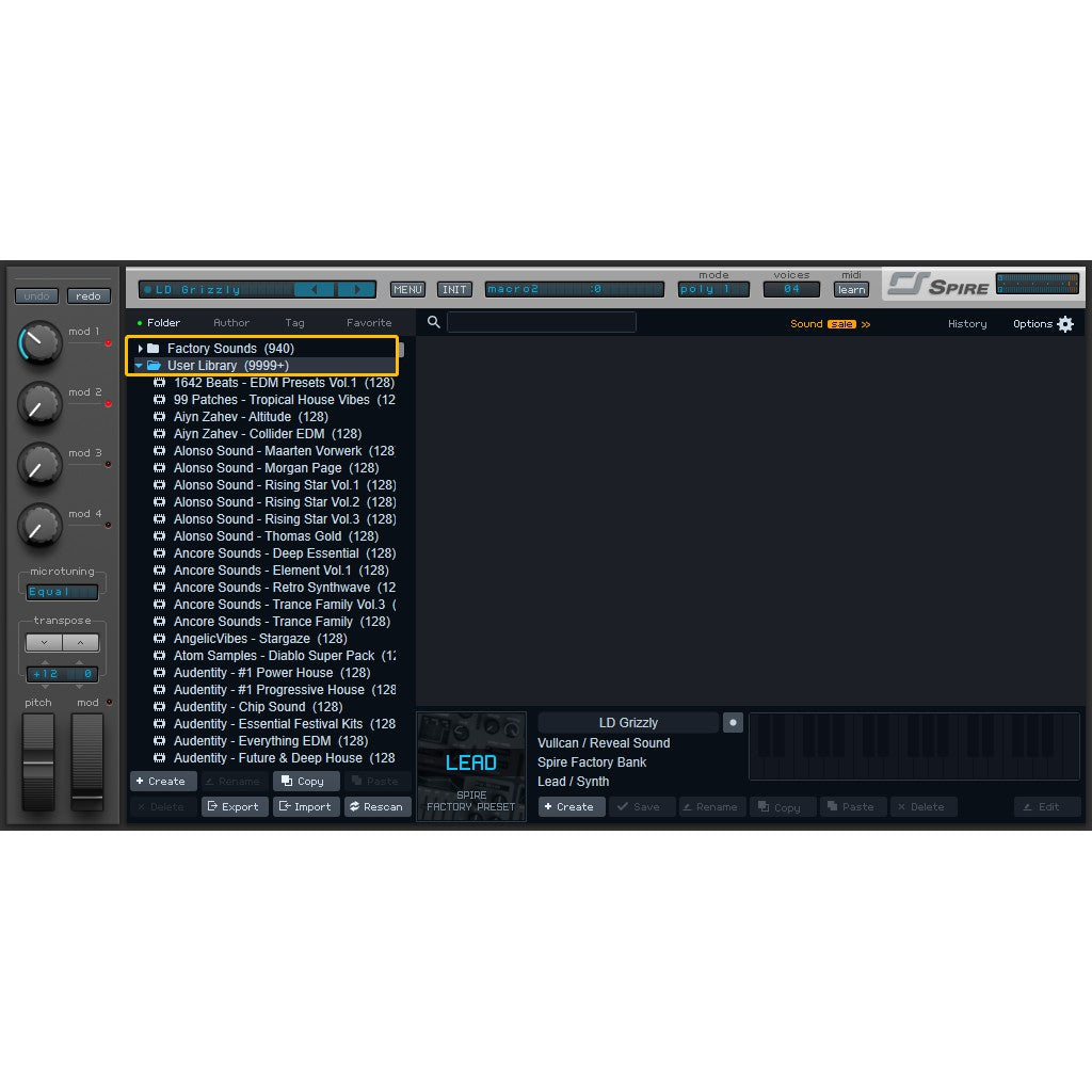 Spire  Reveal Sound (Windows)