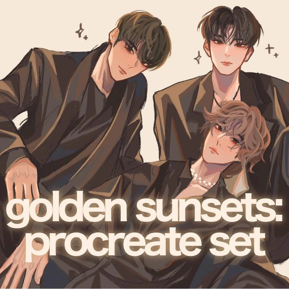 Procreate golden_sunsets_starter_pack- Procreate Brushes