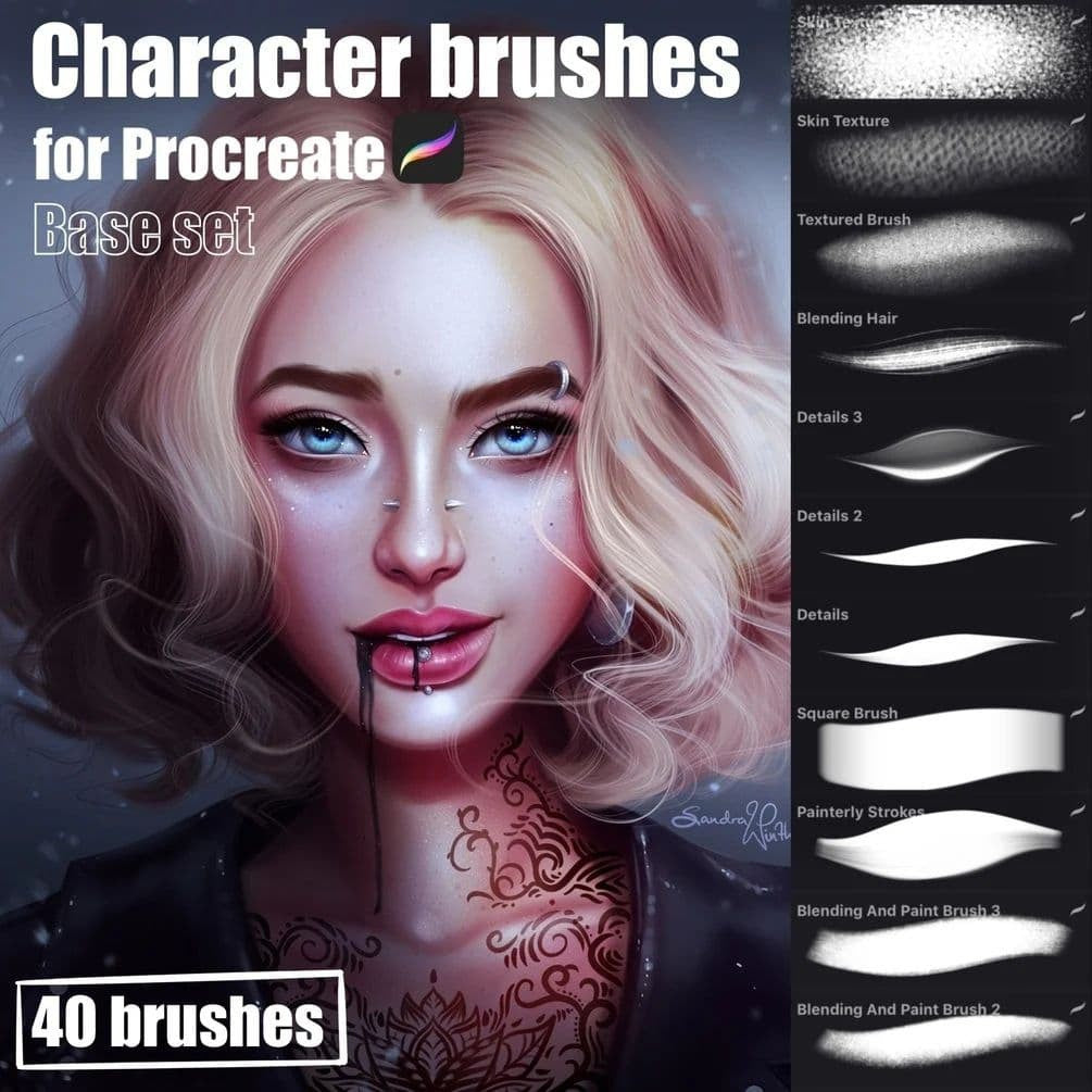 ProcreateCharacter Brushes for Procreate- Procreate Brushes