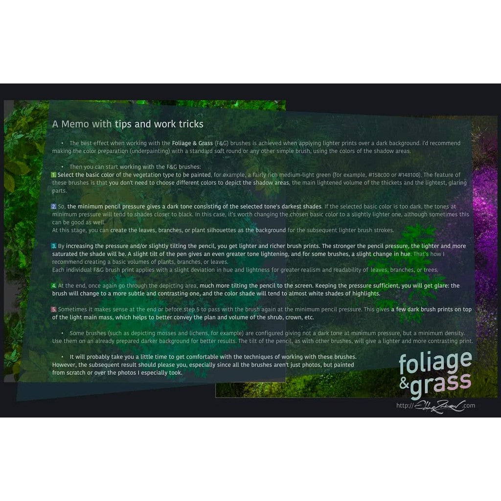 Procreate cm_5760856-60-Foliage-Grass-- Procreate Brushes