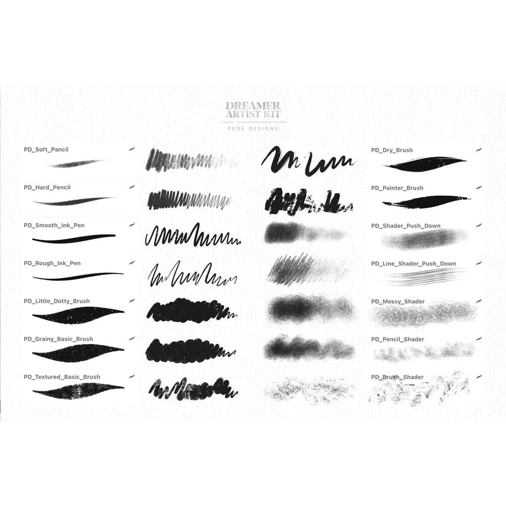 ProcreatePD_Dreamer_Artist_Kit- Brushes