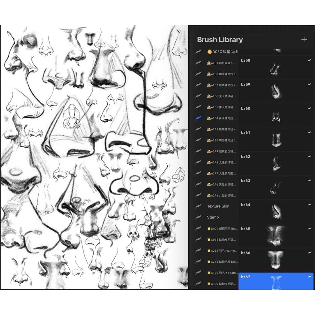ProcreateAHL108/23【人体和人体局部辅助线】Human body and human body partial auxiliary line