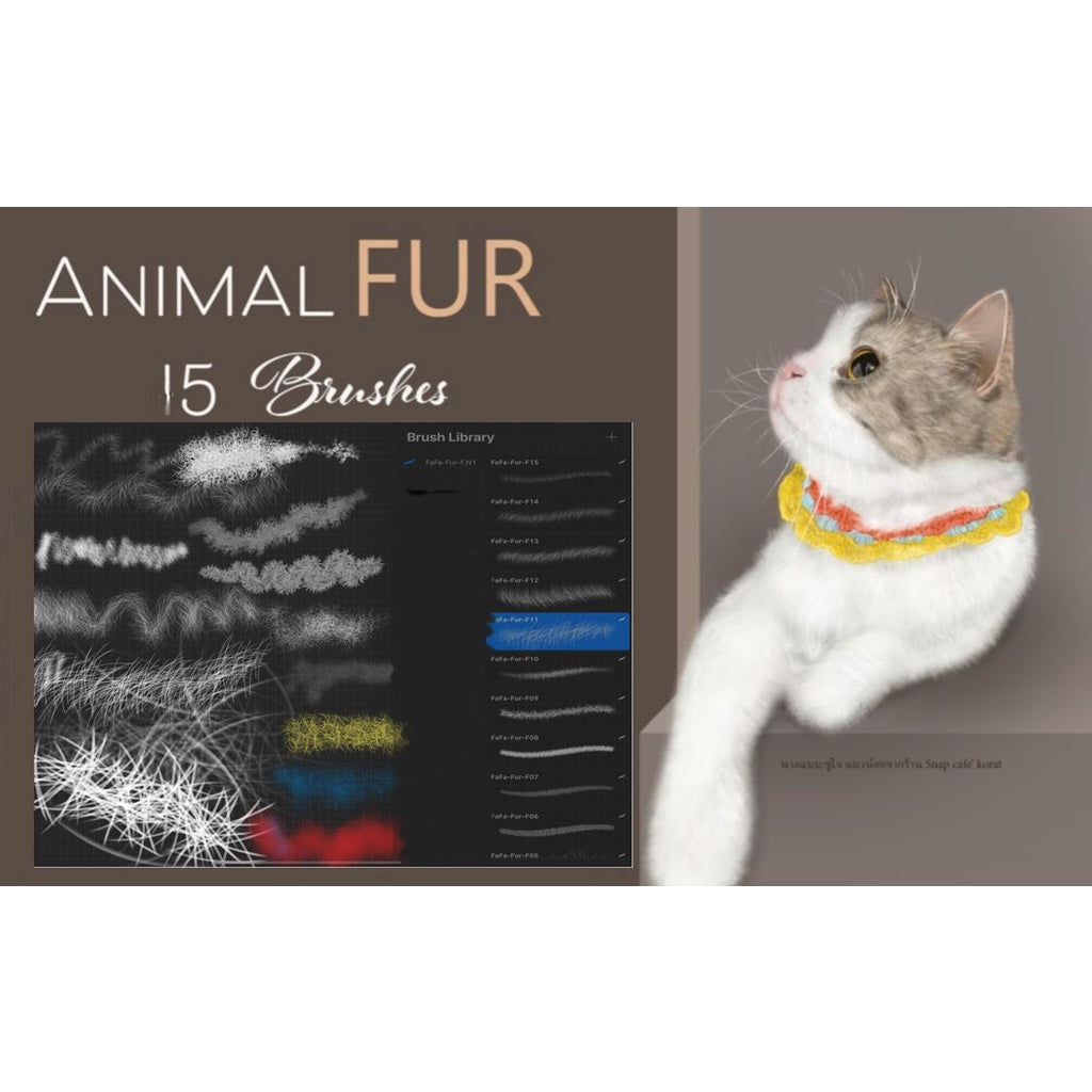 ProcreateFaFa-Fur - Procreate Brushes