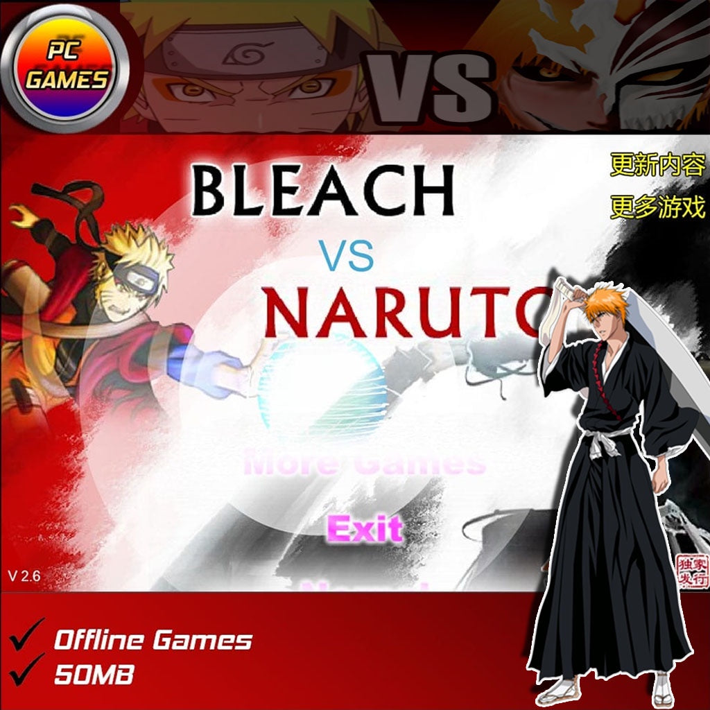 Bleach Vs Naruto Game for PC | Anime Games | Offline Games | Action & Fighting | Game Budak² | Low Spec