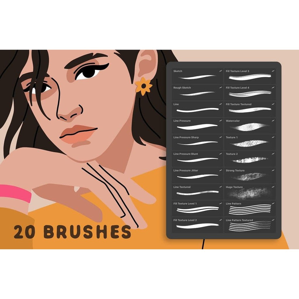 Procreate FeminiBrush- Procreate Brushes