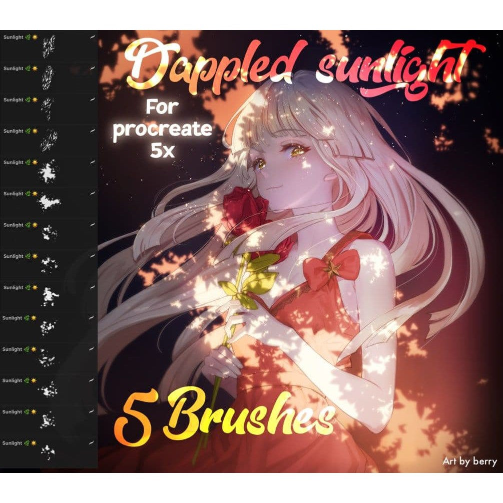 ProcreateFree_Dappled_Sunlight- Procreate Brushes