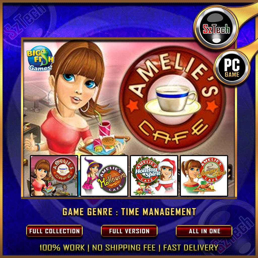 Amelie's Cafe Collections [PC GAME][ DIGITAL DOWNLOAD][ CLASSIC PC GAMES ][ NOSTALGIA GAMES ][Time Management]