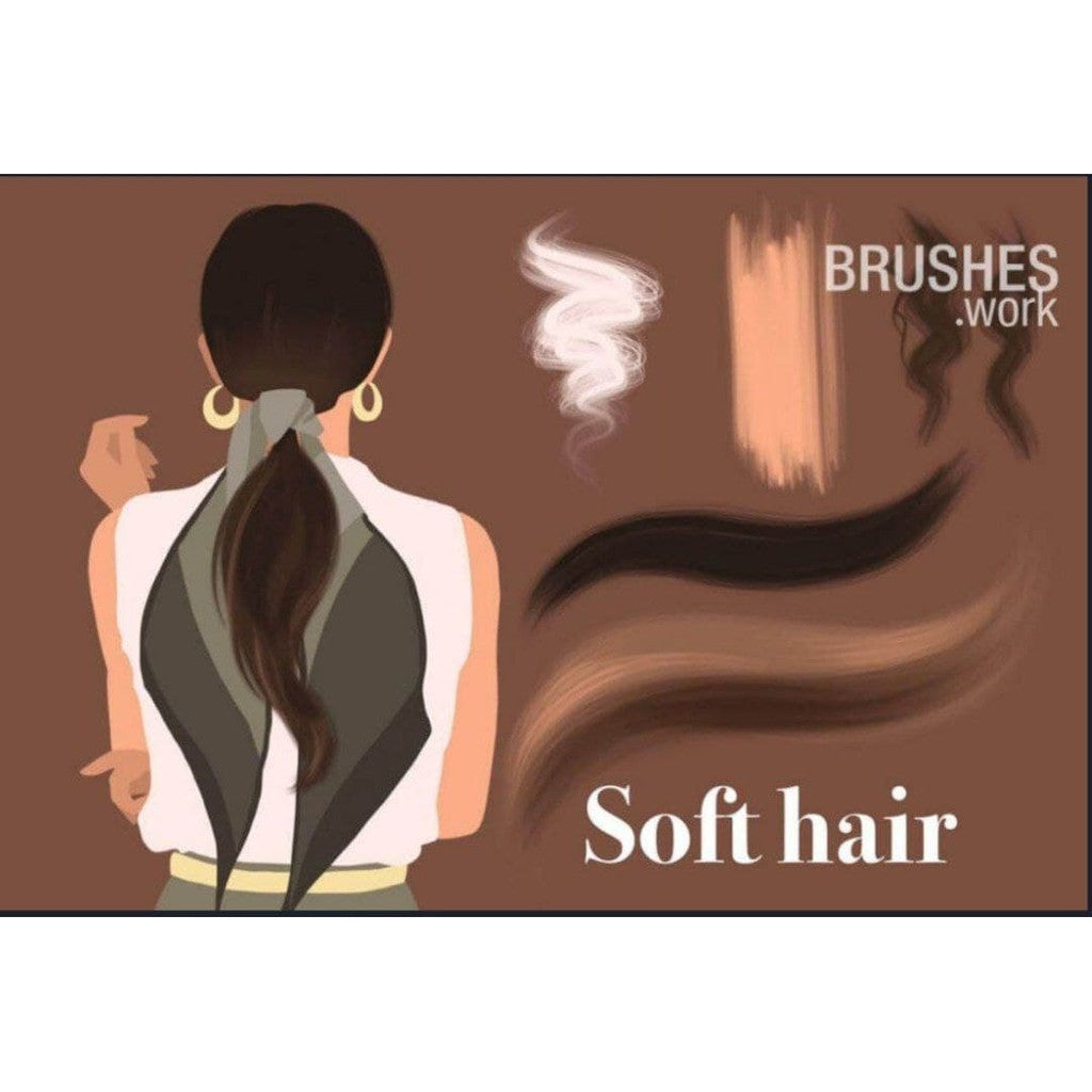 ProcreateSoft_Hair_Mw- Procreate Brushes